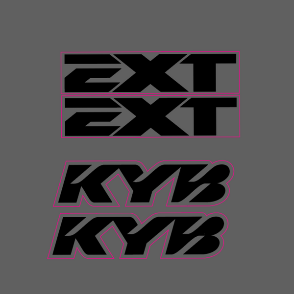 KYB/EXT Fork Stickers